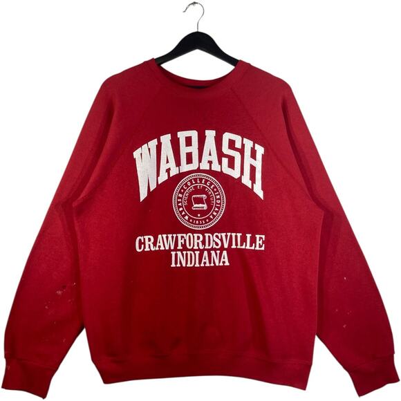 Vintage Wabash College Crawfordsville Indiana Crewneck Large - Picture 1 of 7